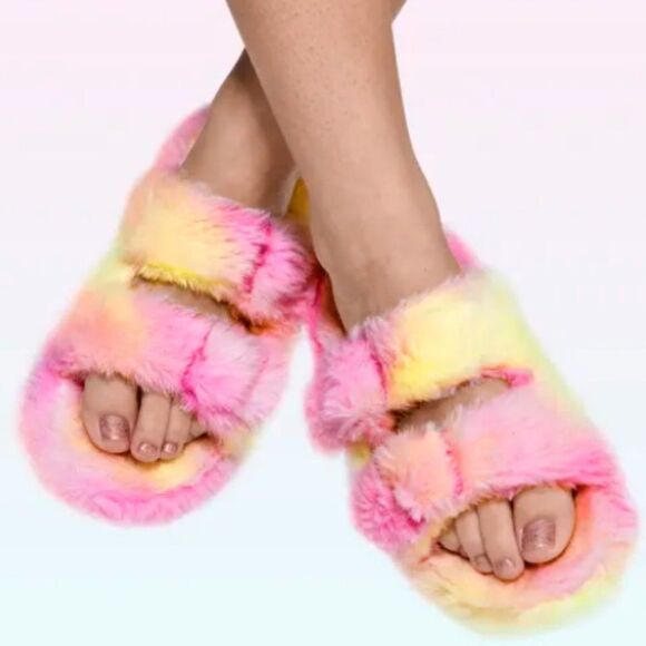 Children’s Place X Sugar & Jade Allover Tie Dye Double Buckle Slippers - Picture 1 of 7